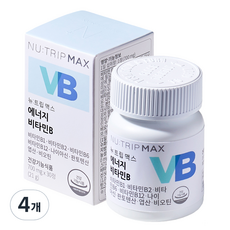 코스맥스바이오 뉴트립맥스 에너지 비타민B 영양제, 30정, 4개