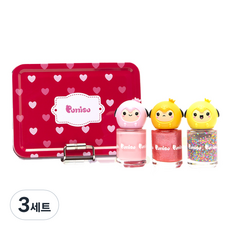 Puttisu 兒童用指甲彩繪鐵盒組, 3組