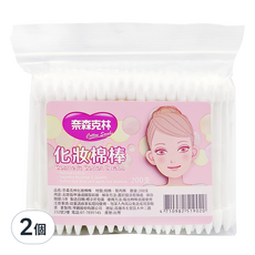 奈森克林 化妝棉棒, 2個, 200個裝