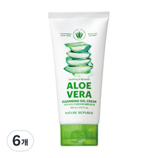 네이처리퍼블릭 수딩 앤 모이스처 알로에 베라 클렌징 젤 크림, 150ml, 6개