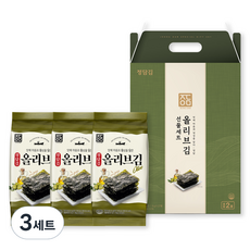 정담김 올리브김 5g x 27p 정담 2호 선물세트, 3세트