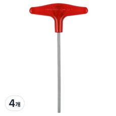 sunkey T型六角扳手 6 x 170 mm ST-6, 4個