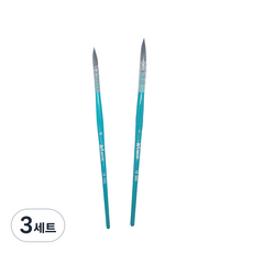 아트시크릿 18 SRQ 청설모 고급 수채화 브러쉬 2종 세트, 0호, 1호, 3세트
