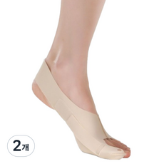 MUAZ 便利腳趾分離器 可整隻腳穿戴 米色, 2個