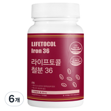 라이프토콜 철분 36 54g, 6개, 100정