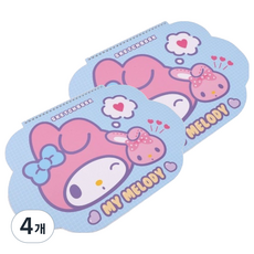 산리오 캐릭터즈 모양 스케치북 마이멜로디, 33 x 23 cm, 15매, 4개