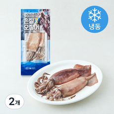 싱싱88 손질 오징어 2마리 (냉동), 2개, 220g