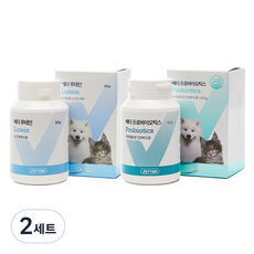 베터 반려동물 파우더 영양제 프로바이오틱스 60g + 루테인 90g, 장건강/유산균, 2세트 장건강/유산균, 2세트