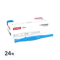 MORRIS 星花方頭螢光筆, 天藍色, 24個
