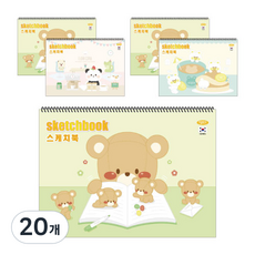 펜피아 3 000 스케치북 공용 랜덤 발송, 345*250mm, 18매, 20개