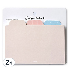 PLEPIC 拼貼 Folder-it 寬版便利貼, 衝浪, 2個, 1入