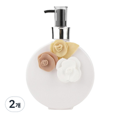 모나홈 로자르 다용도 디스펜서 공병 650ml, 화이트, 2개