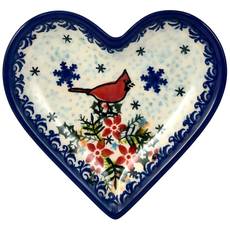 VENA 槲寄生紅鳥系列 愛心造型小碟 11 x 11 x 3cm, 混和顏色, 1個