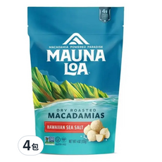 MAUNA LOA 夢露萊娜 夏威夷果仁, 夏威夷海鹽口味, 113g, 4包