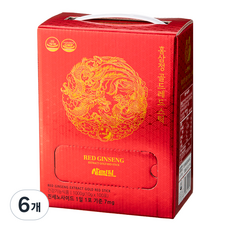 홍삼정 골드레드 홍삼스틱 100p, 1kg, 6개