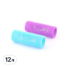 黃麻髮捲長度 100 毫米，超重 39 毫米, 混色, 12個