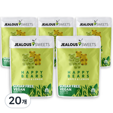 젤러스스윗 해피 베어스 무설탕 비건 젤리, 20개, 40g