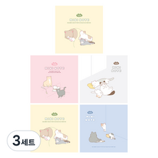 PINKFOOT 喵喵Together小筆記本4款+筆記本隨機出貨組合, 3套, 混合顏色