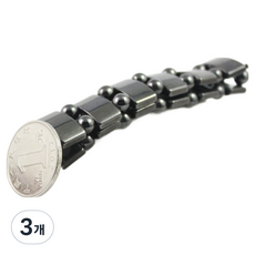 씨쟈크 상쾌 마그네틱 와이드 팔찌 18.5cm, 3개