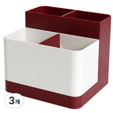 VIC 마이다스 다용도 정리함, 레드, 3개