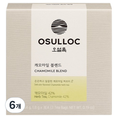 OSULLOC 洋甘菊萃取茶, 1.8克, 3片, 6個