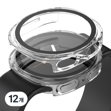 누아트 변색없는 풀커버 하드케이스, 투명, 12개