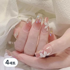 포켓마스터 네일팁 본품 + 접착스티커 2p 세트, 4세트, A536