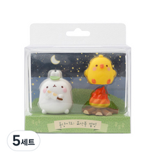 Molang與營火露營公仔套組, 5套