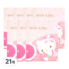 드림산업 헬로키티 클리어화일 A4 20매, 곰돌이키티, 21개