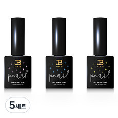 JIN.B I'BE 免擦拭珠光上層凝膠 3件組, 粉紅色, 藍色, 綠色, 5個, 11ml