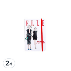 Clairefontaine Elle彈性筆記本, 白色, 2個