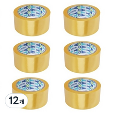 경포장 박스테이프 투명 57㎛ x 48mm x 80m, 12개