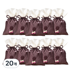 Pojangnet 傳統福袋 基本款 小, 13 栗色, 20個