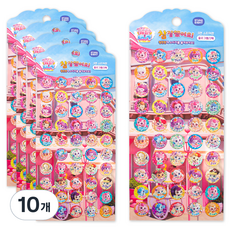 캐치티니핑 새콤달콤 참잘했어요 칭찬스티커, 혼합색상, 10개