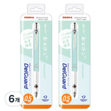 델가드 파스텔 샤프 소프트그린, 0.5mm, 6개