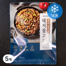 쉐프컬렉션 신세계푸드 흑마늘사과 돼지불고기 (냉동), 700g, 5개