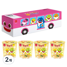 O taste Pinkfong 鯊魚寶寶辣炒年糕巴士包 奶油口味 4入, 444g, 2個