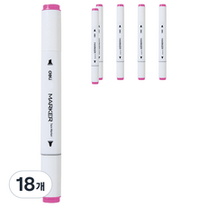 deLi 得力 三角雙頭麥克筆 89 淺紫色 70803A, 18個, 1色