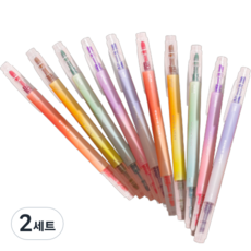 motemote 極光螢光筆 2種*5入組, 2套, 混合顏色