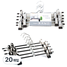 Sunwooland 裙褲架 棕色 5入 + 黑色 5入, 混合顏色, 20個