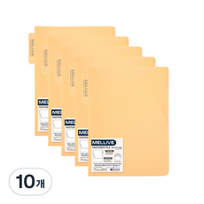 멜리브 화스너화일, 노랑, 10개