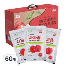 자연애 사과즙, 100ml, 60개, 100ml