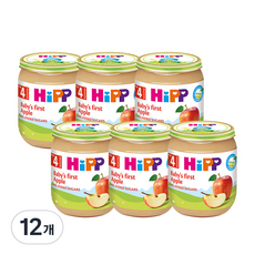 HiPP 喜寶 罐裝水果副食品, 蘋果味, 12個, 125g