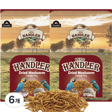 펫츠핸들러 건조밀웜, 150g, 6개