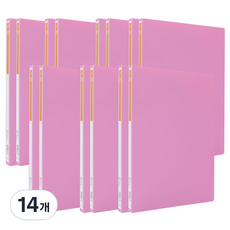 드림산업 PP 레버화일 A4 2p, 분홍, 14개