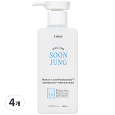 에뛰드 순정 판텐소사이드 약산성 모이스처 로션, 4개, 400ml