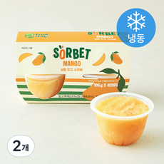 FruitMoji 망고 소르베 (냉동), 105g, 2개, 4개입