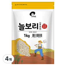 엉클탁 국산 늘보리 꽁보리, 1kg, 4개