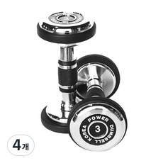 파워 pvc 클럽 아령, 3kg, 4개