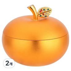 캐시리치 고급스러운 홈 오피스 냄새 차단 재떨이 10.5 x 9 cm, 골드, 2개